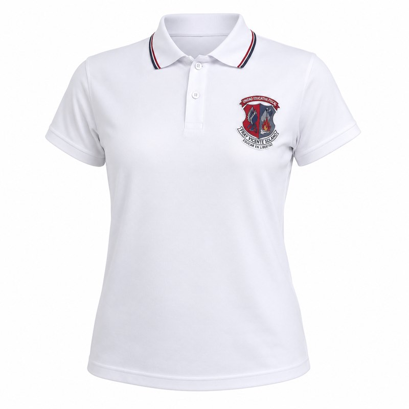 Polo Blanca — uniforme Fray V. Solano