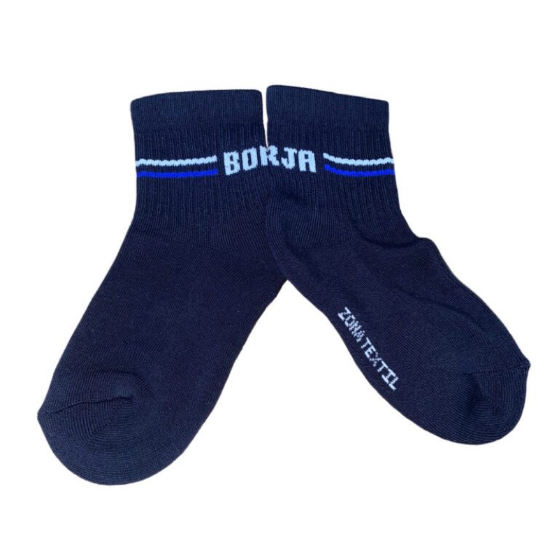 Medias Deportivas Azul — uniforme Borja
