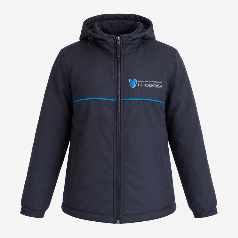 Panacho Impermeable Azul — uniforme La Asunción