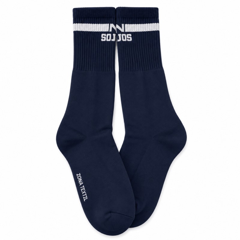 Medias Deportivas Azul — uniforme Nicolás Sojos